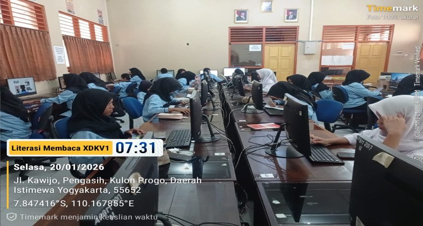 Kegiatan Literasi Membaca Kelas XDKV1 (20/01/2026)