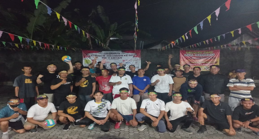 Lomba Bola Plastik Antar-RT Warnai HUT RI ke-80 di Dusun Driyan