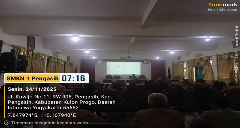 Kegiatan Briefing SMK Negeri Pengasih, Senin, 24 November 2025 (24/11/2025)