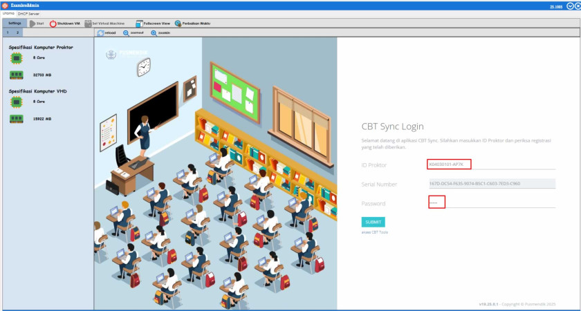 Sinkronisasi Server Simulasi TKA 2025 - Semi Online (07/10/2025)