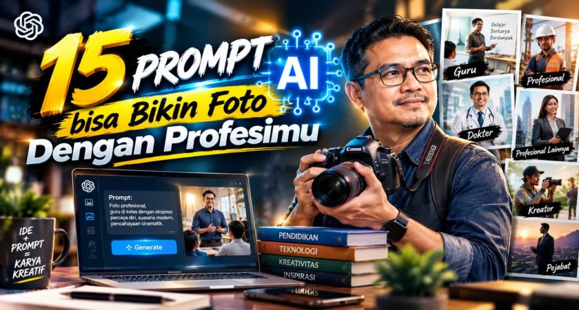 15 Prompt AI bisa Bikin Foto Dengan Profesimu