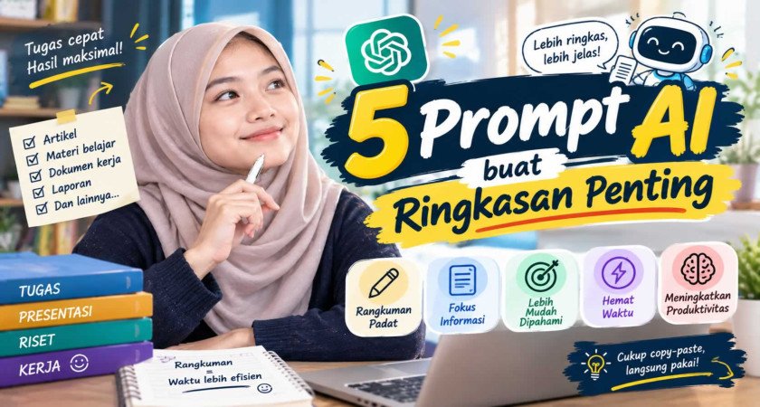 5 Prompt AI buat Ringkasan Penting