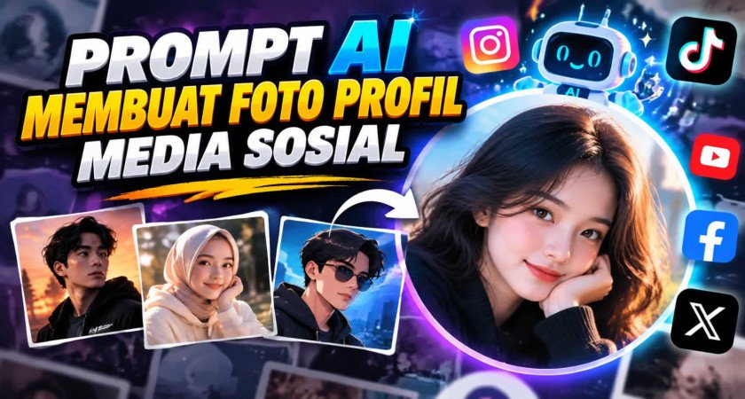 Prompt AI Membuat Foto Profil Media Sosial