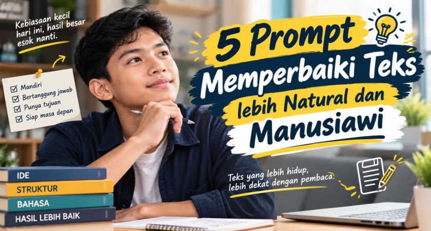5 Prompt memperbaiki teks lebih natural dan manusiawi