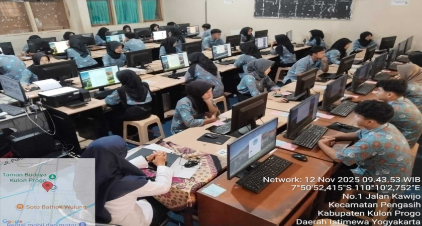 Pelaksanaan Ujian Sekolah (USEK) Hari Terakhir Tahun Pelajaran 2025/2026 SMK Negeri 1 Pengasih (12/11/2025)