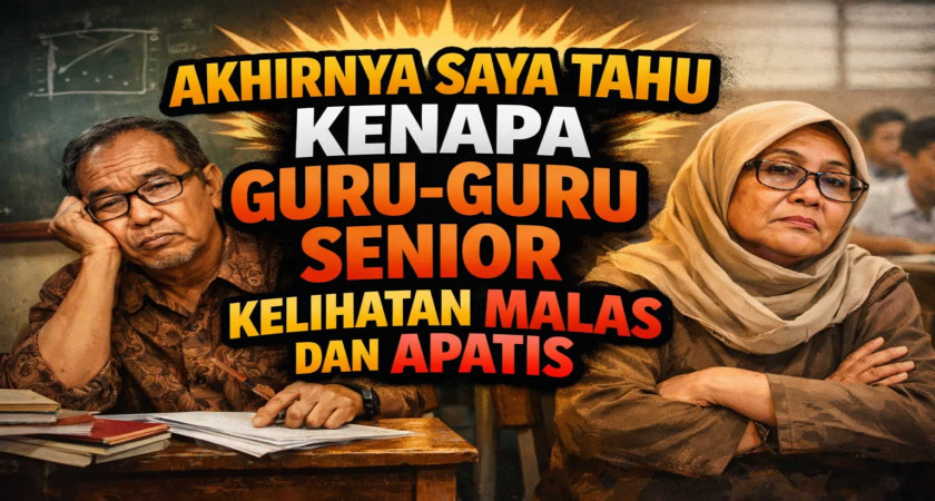 Akhirnya Saya Tahu Kenapa Guru-Guru Senior Kelihatan Malas dan Apatis