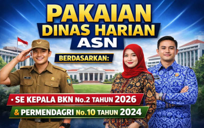 Pakaian Dinas Harian ASN Berdasarkan SE Kepala BKN No.2 Tahun 2026 & Permendagri No.10 Tahun 2024