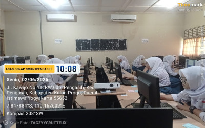 Hari Ke-1 ASAS Semester Genap SMKN 1 Pengasih Dimulai Tertib