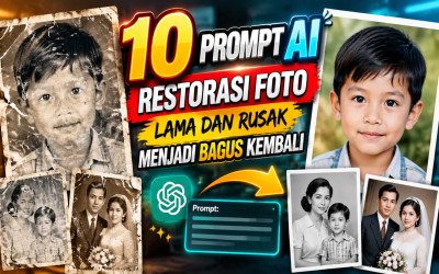 10 Prompt AI Restorasi Foto lama dan Rusak Menjadi Bagues Kembali