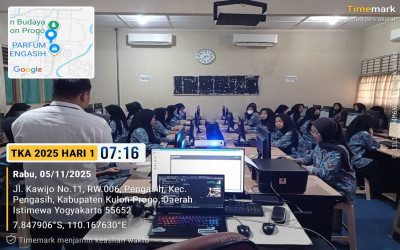 SMK Negeri 1 Pengasih Melaksanakan Kegiatan TKA 2025 Gelombang 2 - Hari Pertama (05/11/2025)