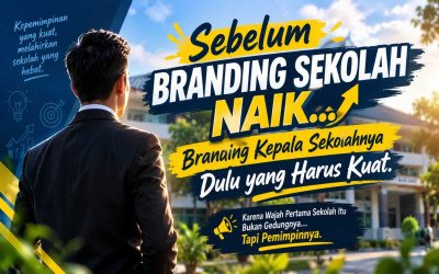 “Sebelum Branding Sekolah Naik… Branding Kepala Sekolahnya Dulu yang Harus Kuat.”